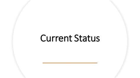 Current Status .
